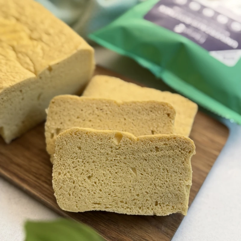 Mikrowellen-Toastbrot mit Fibriya Universal Ballaststoffmix, fertiges Gericht auf dem Hauptfoto