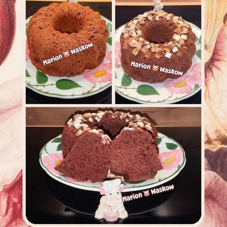 Schokoladenkuchenbombe, fertiges Gericht auf dem Hauptfoto